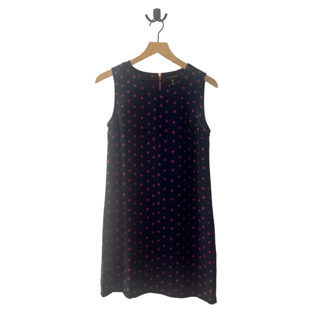 Adrienne Vittadini Dress Sleeveless Polka Dot Casual Party Mini US‎ 4